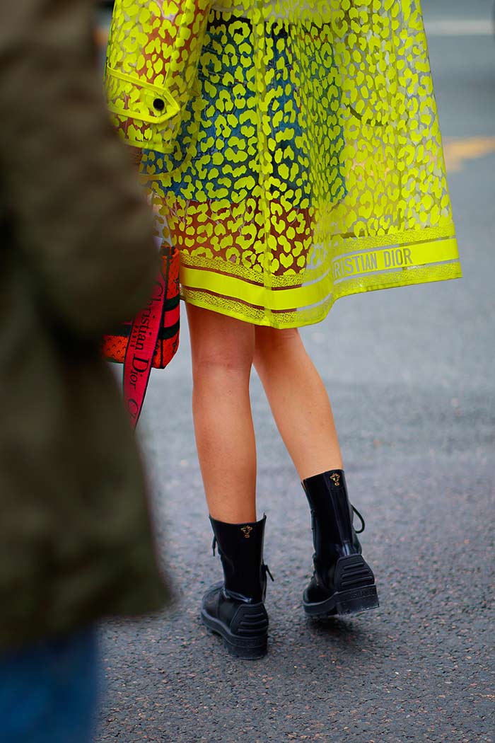 Fall 2021 Paris Couture week street style chunky boots